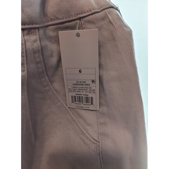 Wild Fable ALine‎ Jean Shorts Super High Rise Pleated Lavender Purple 6 Casual - Picture 6 of 9